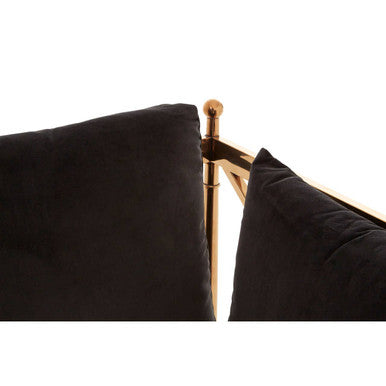 2 Seater Rose Gold Lattice Arms Sofa, Novo