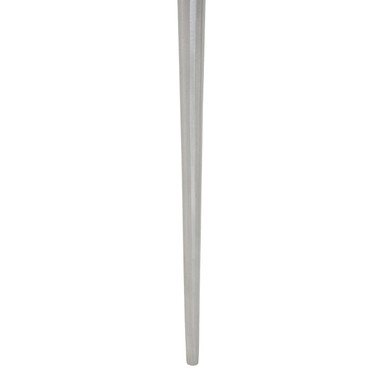 Natural Acacia Wood Slice Side Table with Silver Metallic Centre and Aluminium Legs, Almora