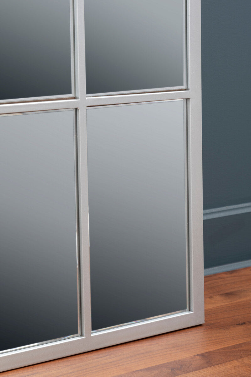 Descartes Tall Window Pane Wall Mirror