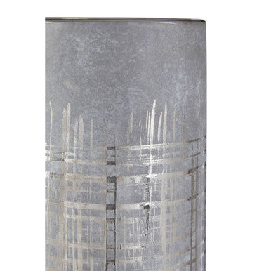 Embra Large Grey and Silver Vase