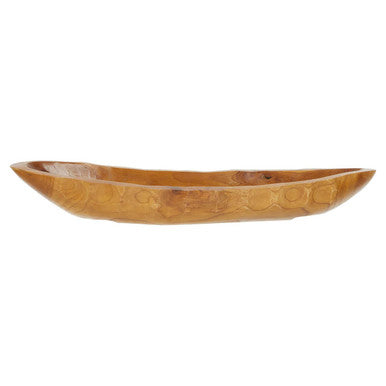 Surak Large Teak Wood Boat Dish