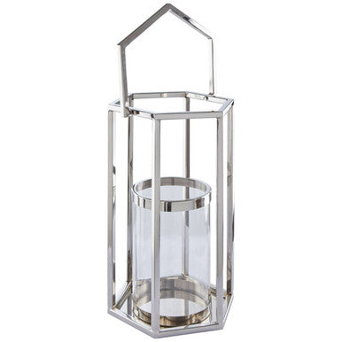 Herber Large Silver Hexagonal Lantern