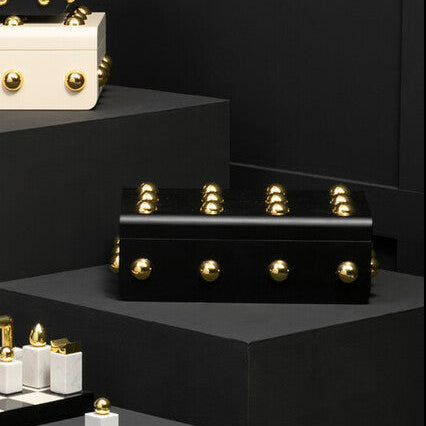 Frida Small Black and Gold Trinket Box