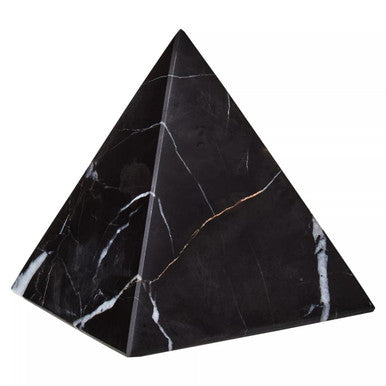 Salmo Black Marble Pyramid Ornament