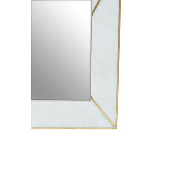 Sena White Marble with Gold Inlay 5x7 Photo Frame