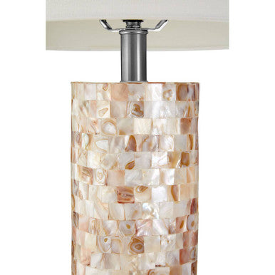 Thermae Round Shell Inlay Table Lamp