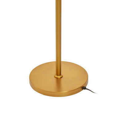 Abira Brass Finish Three Bulb Floor Lamp