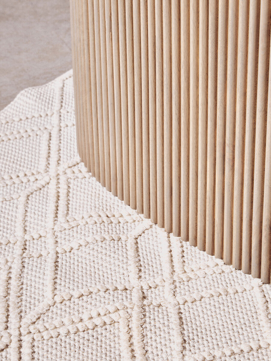 Bosie Jango Small Geometric Ivory Rug