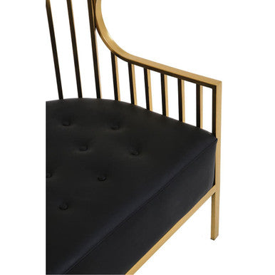 2 Seater Gold Dome Cage Sofa, Eliza