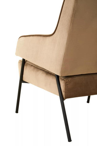 Henia Mink Velvet Chair