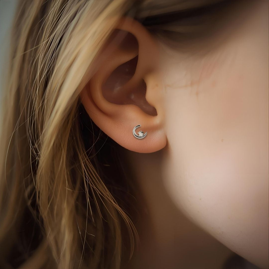 Love You To The Moon & Back Earrings with Gift Card