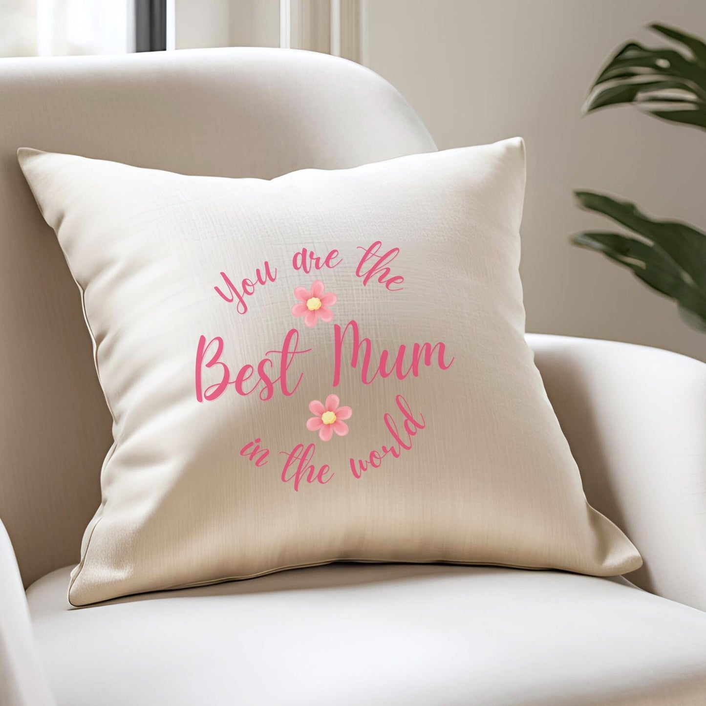 Personalised You're The Best Mum In The World Cushion
