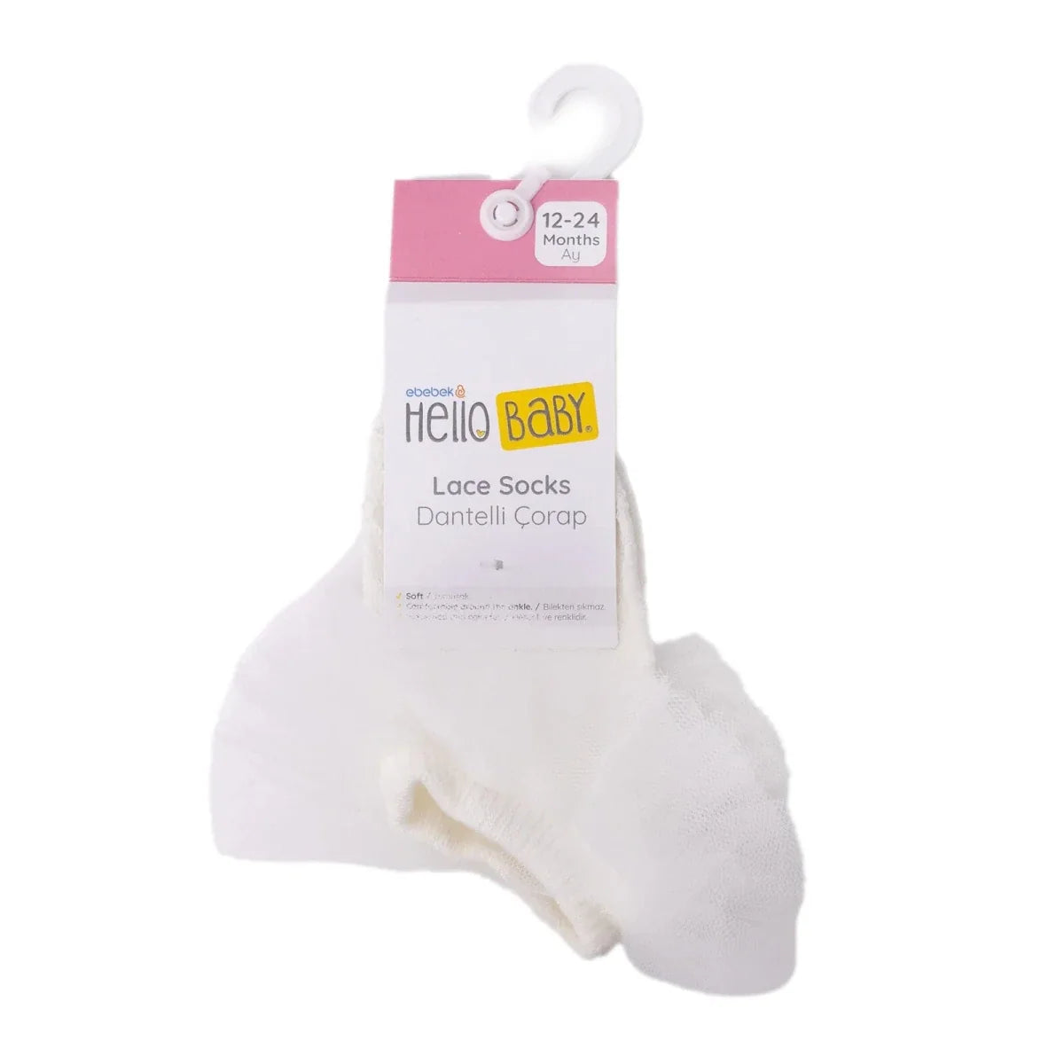 HelloBaby Lace Baby Socks (Newborn to 4-5 Years)