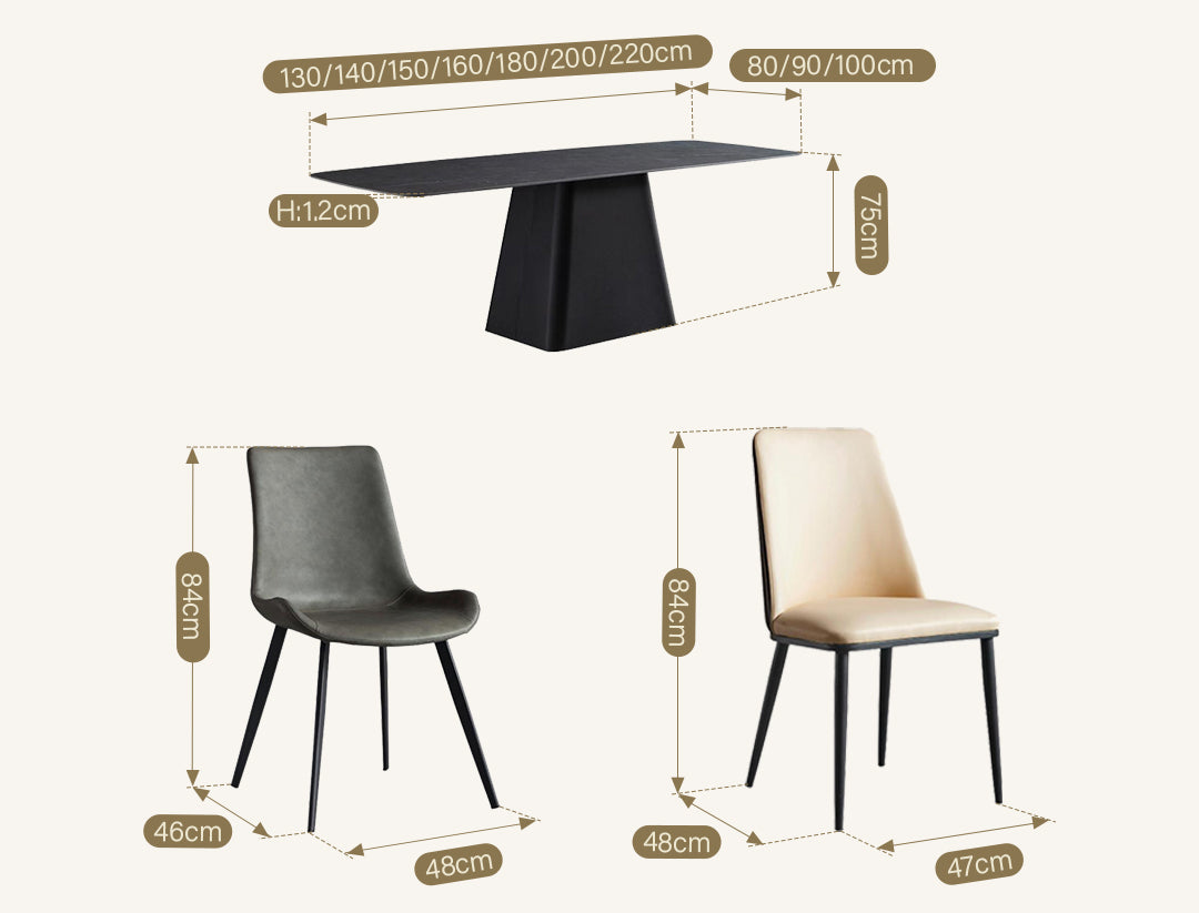 Bontempi Dining Table, Sintered Stone
