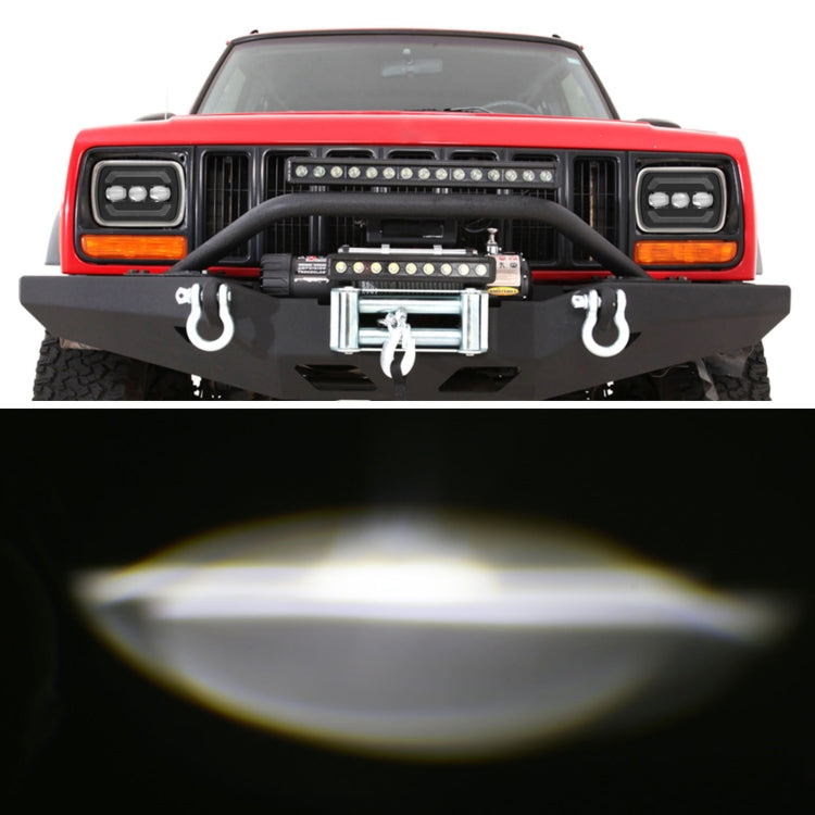 2073S 1 Pair 7 inch Car Square Headlight Work Light, 2073S