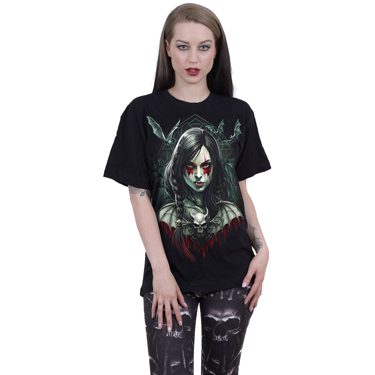 HALLOW'S EVE - Front Print T-Shirt Black