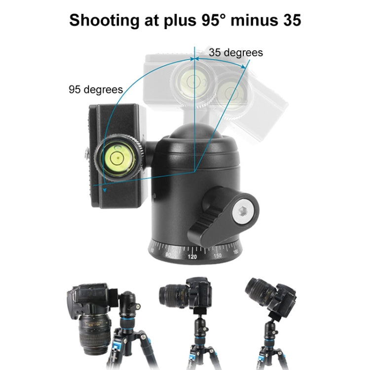 BEIXIN QB-30 360 Degree Rotation Panorama Metal Ball Head with Quick Release Plate, QB-30
