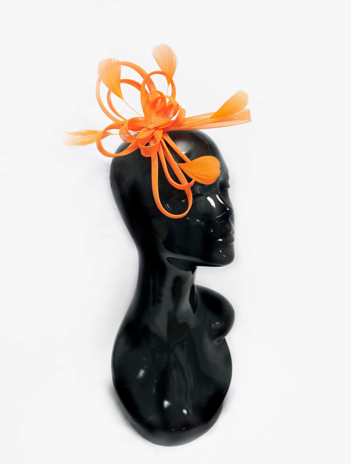 Orange Clip Fascinator Weddings Ascot Hatinator Races