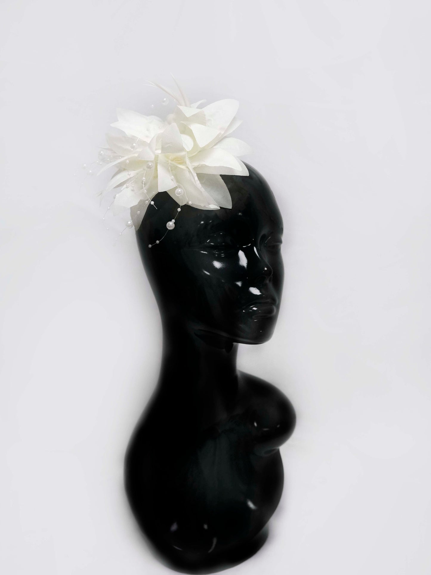 Cream Flower Fascinator Weddings Ascot Hatinator Races