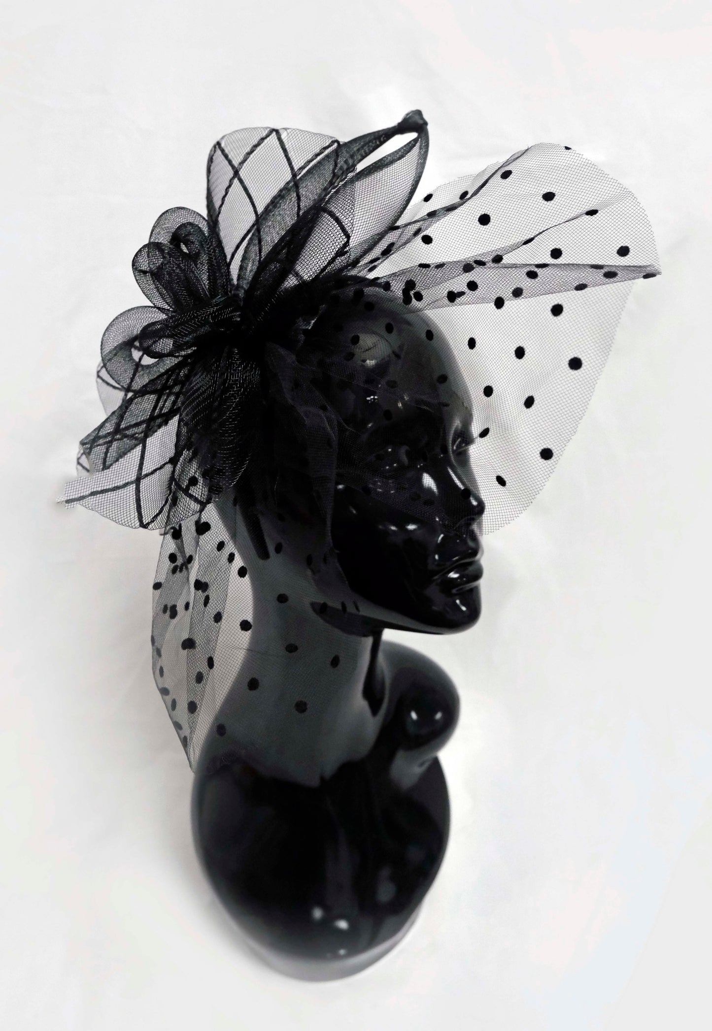 Black Veil Fascinator Weddings Ascot Hatinator Races