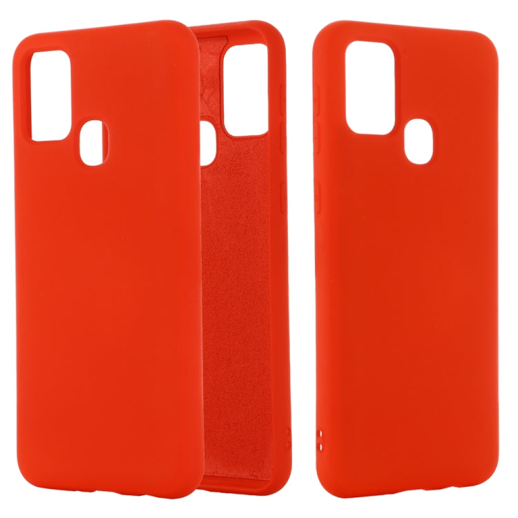 Pure Color Liquid Silicone Shockproof Full Coverage Case, For Samsung Galaxy A21s