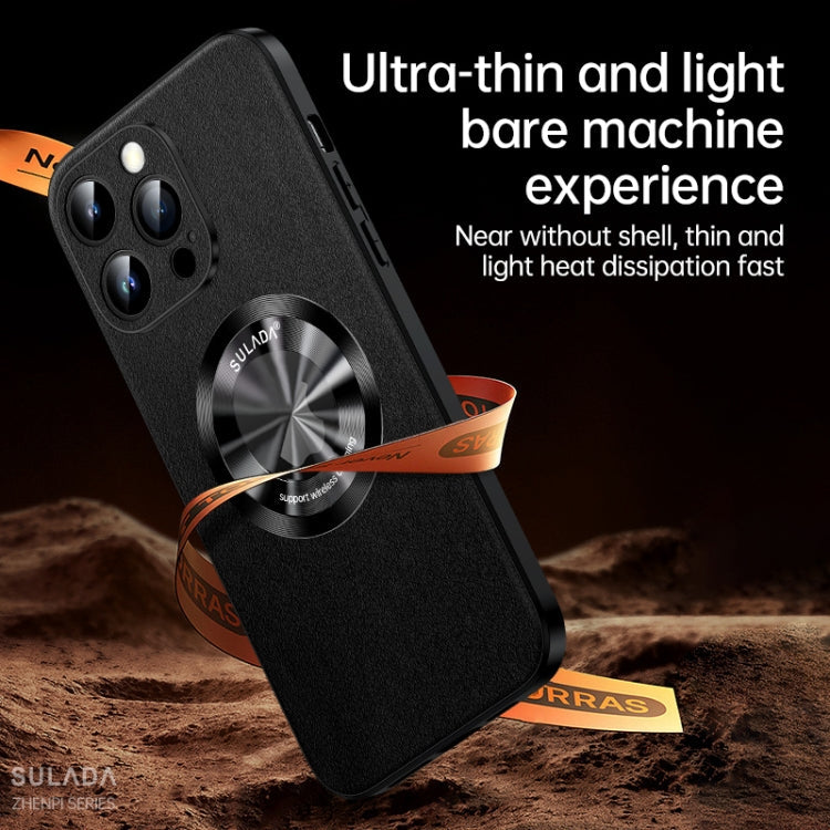 SULADA Microfiber Leather MagSafe Magnetic Phone Case, For iPhone 13 Pro, For iPhone 13, For iPhone 12