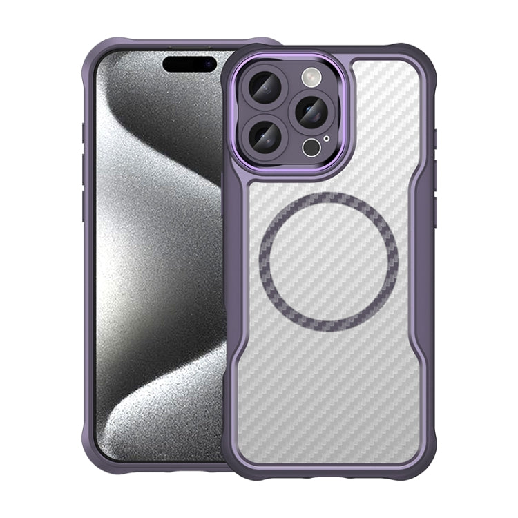 Carbon Fiber Texture MagSafe Translucent Phone Case, For iPhone 17e / 16e, For iPhone 17 Pro Max, For iPhone 17 Pro, For iPhone 17, For iPhone Air, For iPhone 16 Pro Max