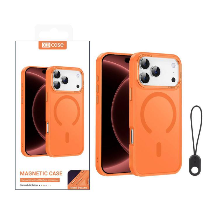 XDcase Metal Lens Frame Skin Feel Magnetic Phone Case, For iPhone 18 Pro, For iPhone 18 Pro Max, For iPhone 17 Pro Max
