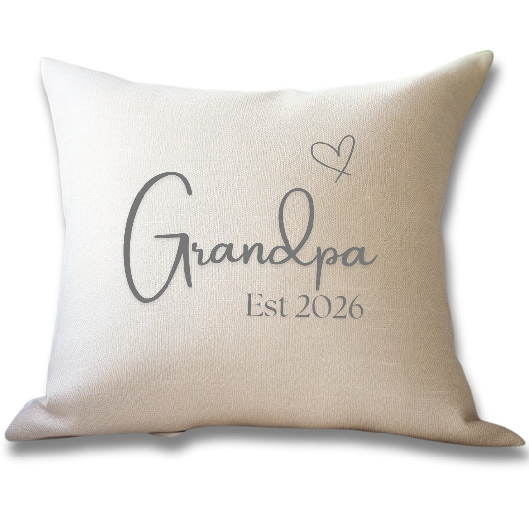 Personalised Grandpa-Grandad Cushion 2026