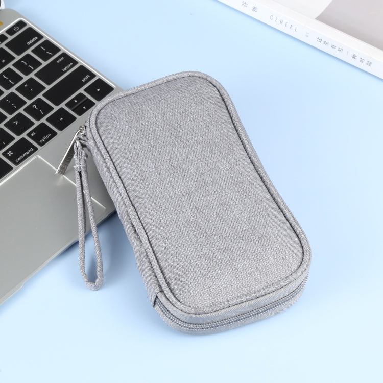 HAWEEL Electronic Organizer Storage Bag for Cellphones, Power Bank, Cables, Mouse, Earphones(Grey)