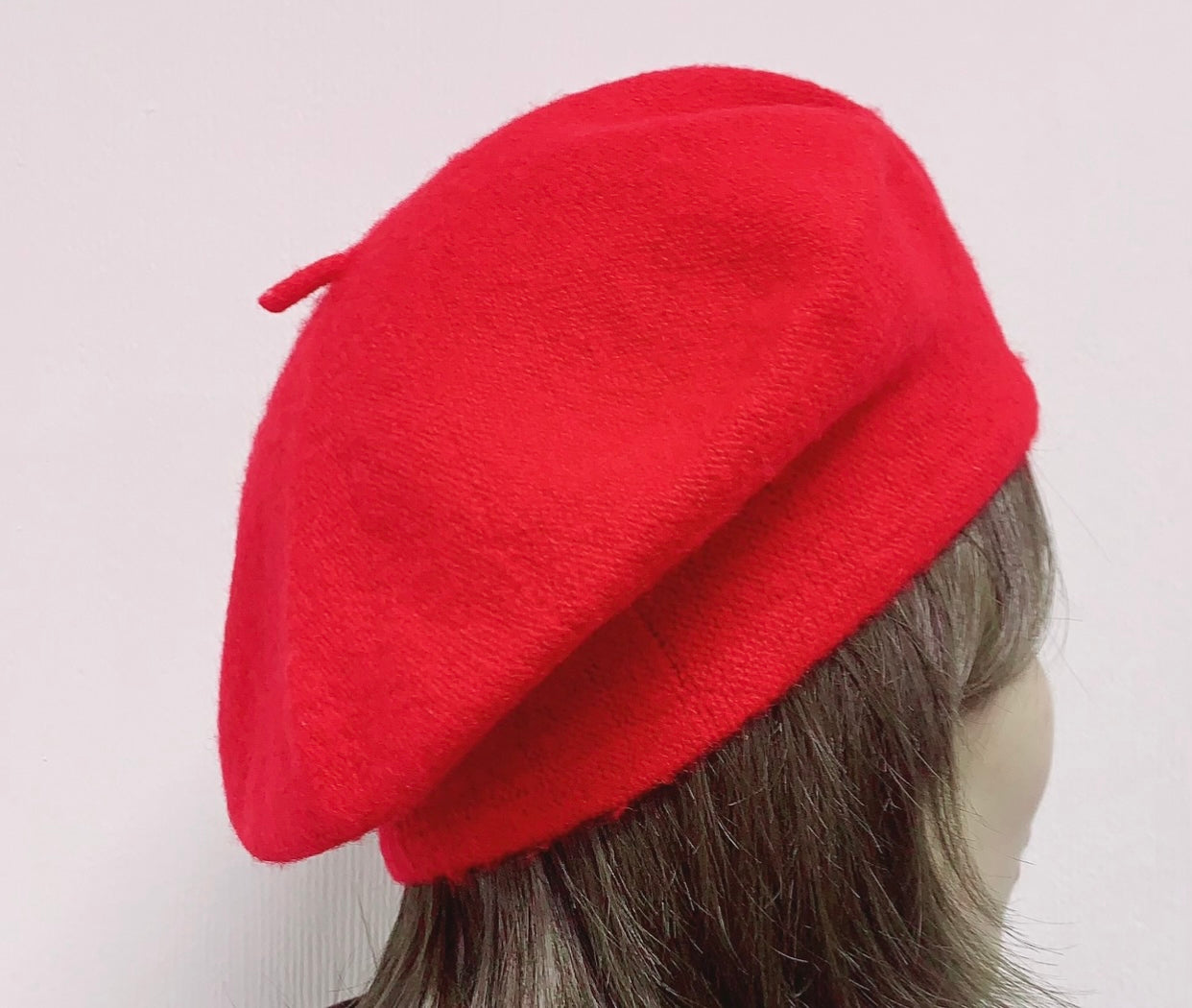 Ladies' French Style Winter Woollen Beret Beanie Hat Cap - Mustard Yellow