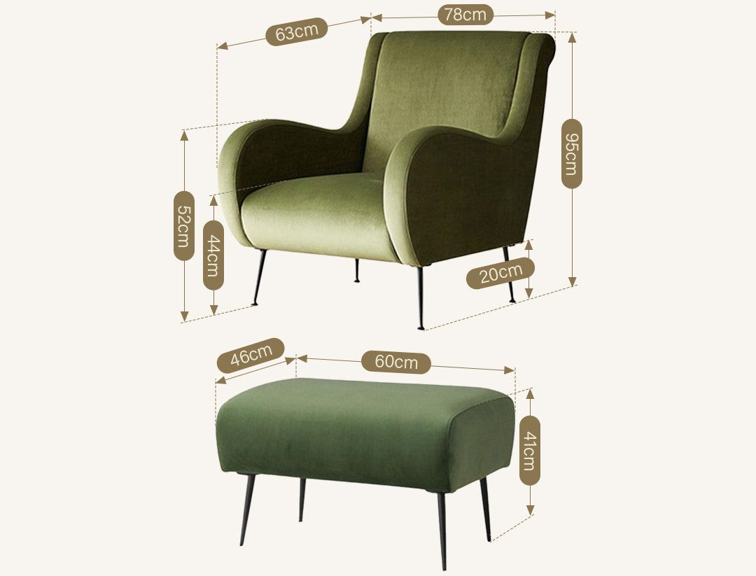 INS3 Armchair, Velvet