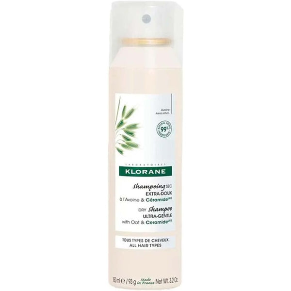 Klorane Extra Mild Oat Milk Dry Shampoo 250ml Spray - Brown/Dark Hair