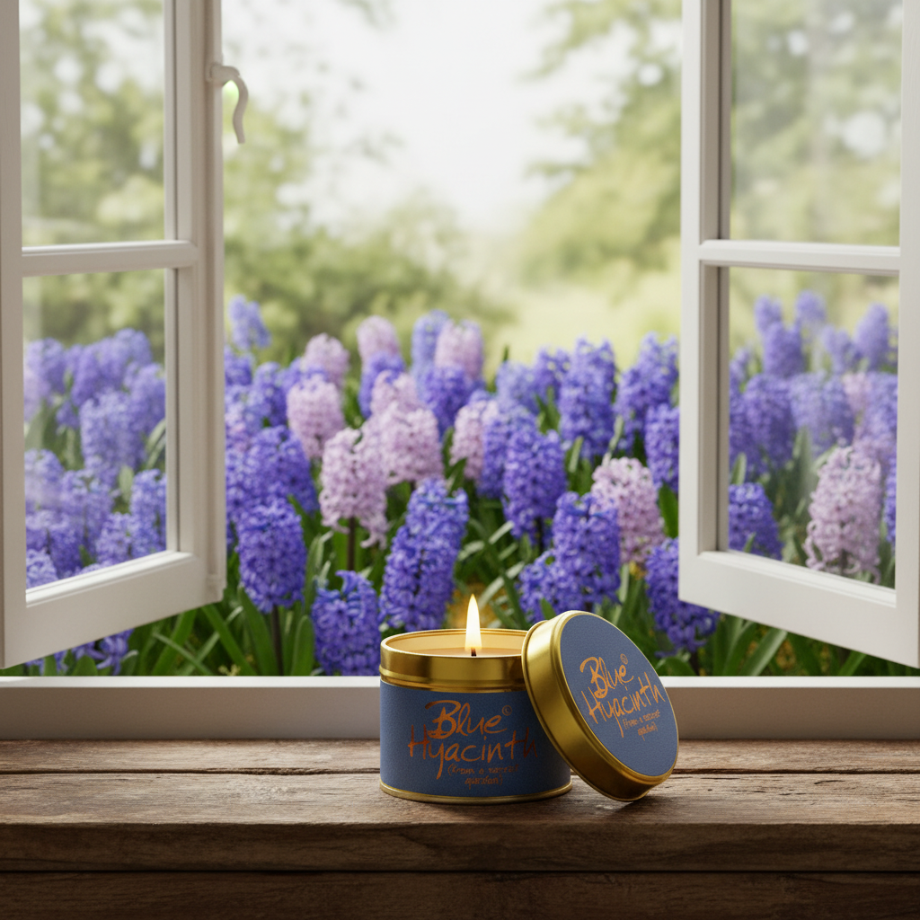 Blue Hyacinth Scented Candle