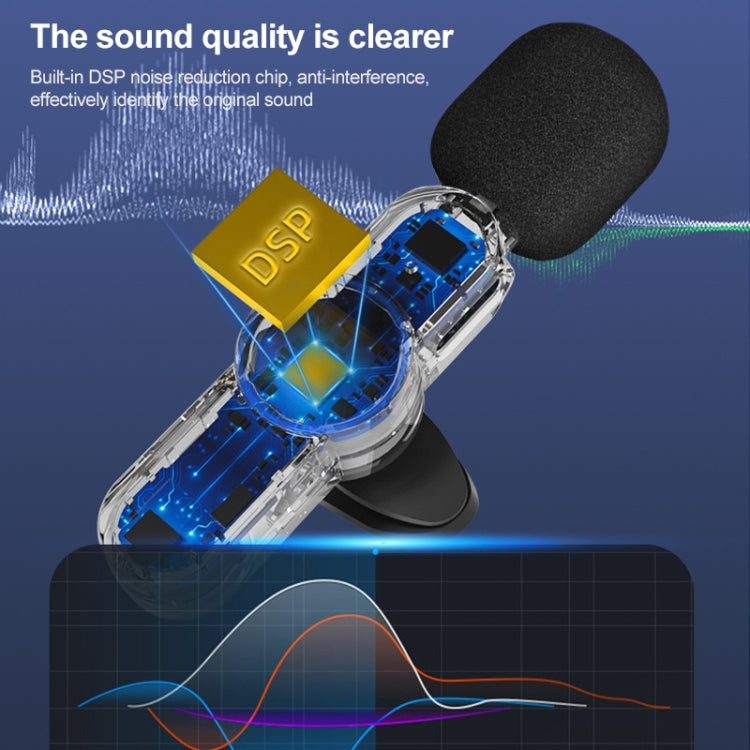 AP031-2 3 in 1 Noise Reduction Lavalier Wireless Microphone with Mic