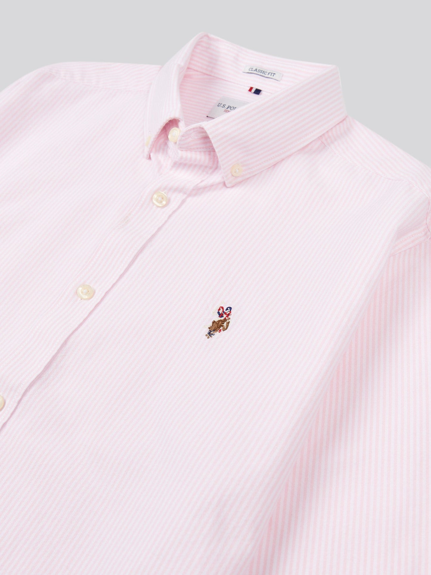 Mens Oxford Stripe Shirt Tickled Pink