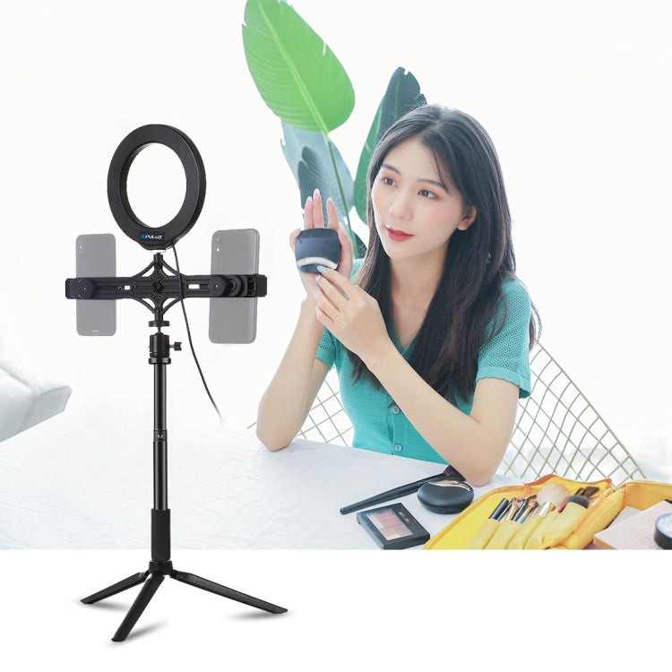PULUZ Handheld Adjustable Aluminum Alloy Tripod Mount Monopod Extension Central Shaft Rod