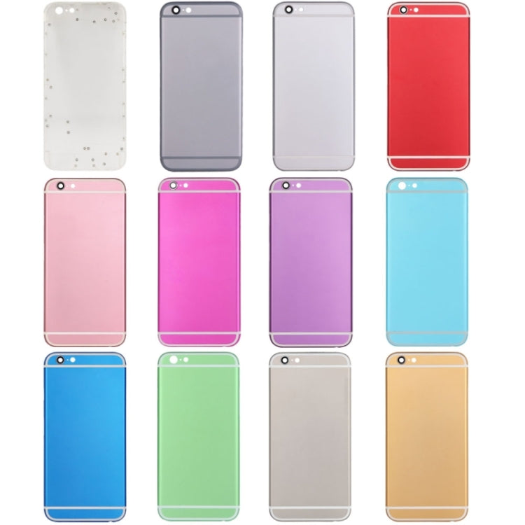 Full Assembly Housing Cover for iPhone 6, Including Back Cover & Card Tray & Volume Control Key & Power Button & Mute Switch Vibrator Key, For 6, For iPhone 6(with side kyes)