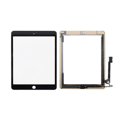 Controller Button + Home Key Button PCB Membrane Flex Cable + Touch Panel Installation Adhesive Touch Panel for iPad 4, For iPad 4