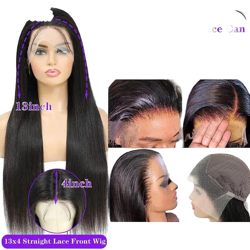 250% Silky Straight HD Lace Front Wig | 13x4 & 4x4 | Brazilian Remy Human Hair