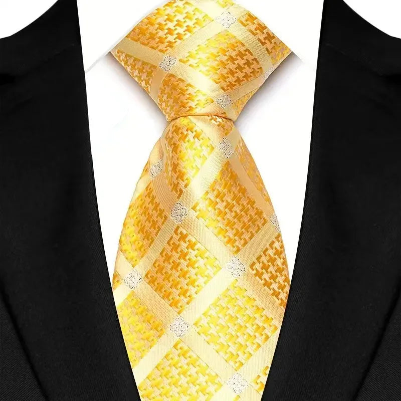 Men's Silk-Feel Necktie – 8cm Knit Polyester | Solid Colours | 18 Shades | Business & Formal Wear