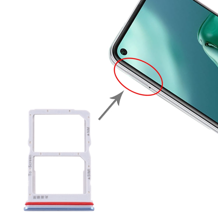 SIM Card Tray + NM Card Tray for Huawei P40 Lite 5G