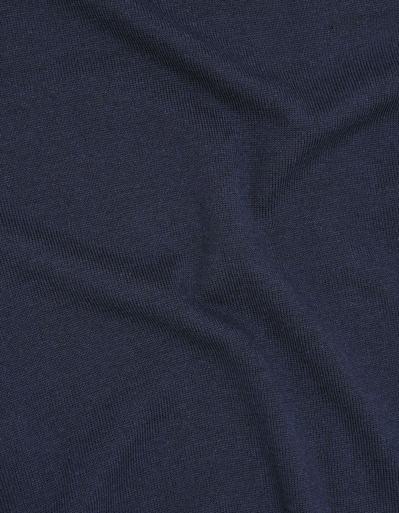Navy Plain Fine Knit Polo