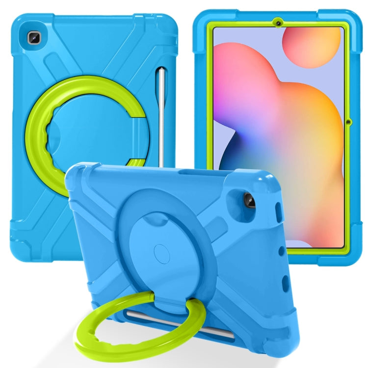 PC + Silicone Shockproof Combination Case with 360 Degree Rotating Holder & Handle & Pen Slot, For Galaxy Tab S6 Lite P610, For Galaxy Tab S6 Lite P610