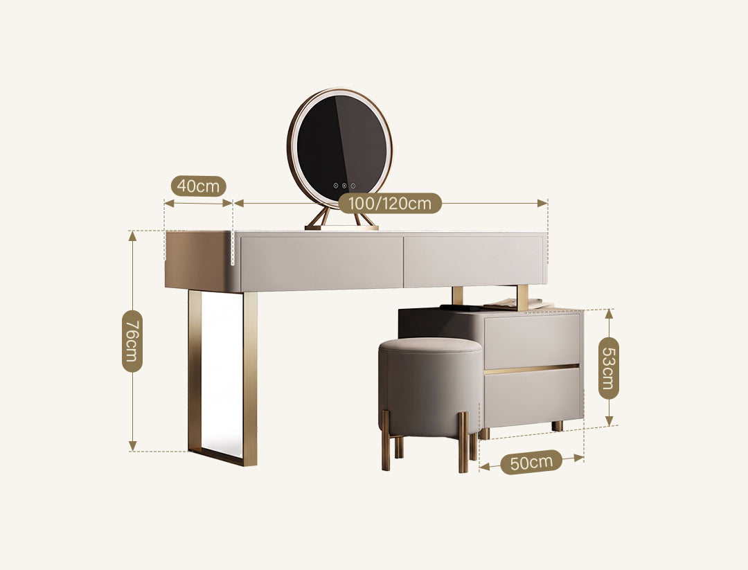 Serenique Dressing Table With LED Mirror