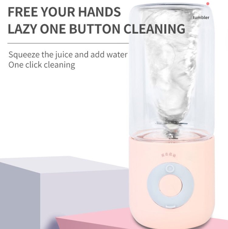 Mini Portable Usb Juice Machine Multi-Function Electric Charging Household Juicer(Pink)