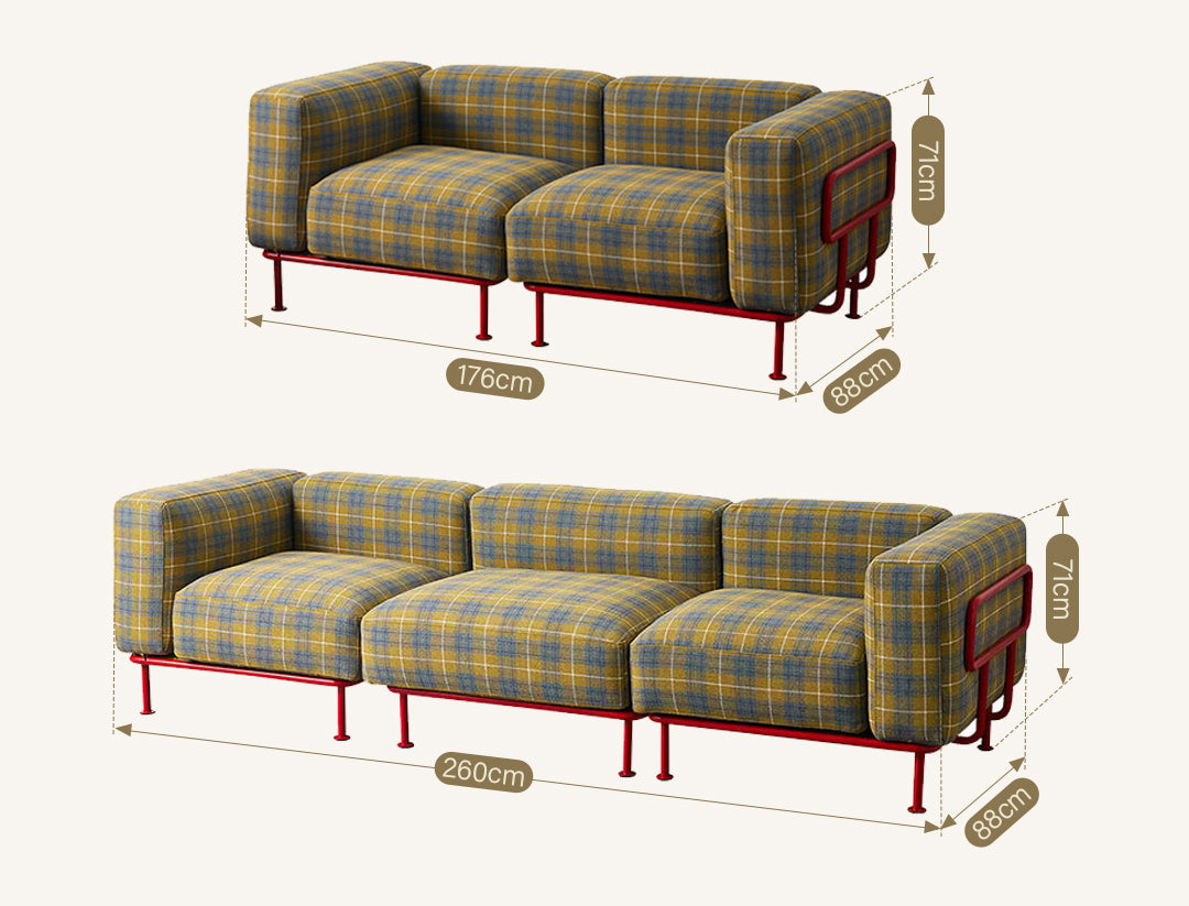 Velez Modular Sofa, Two Seater Sofa, Three Seater Sofa, Linen