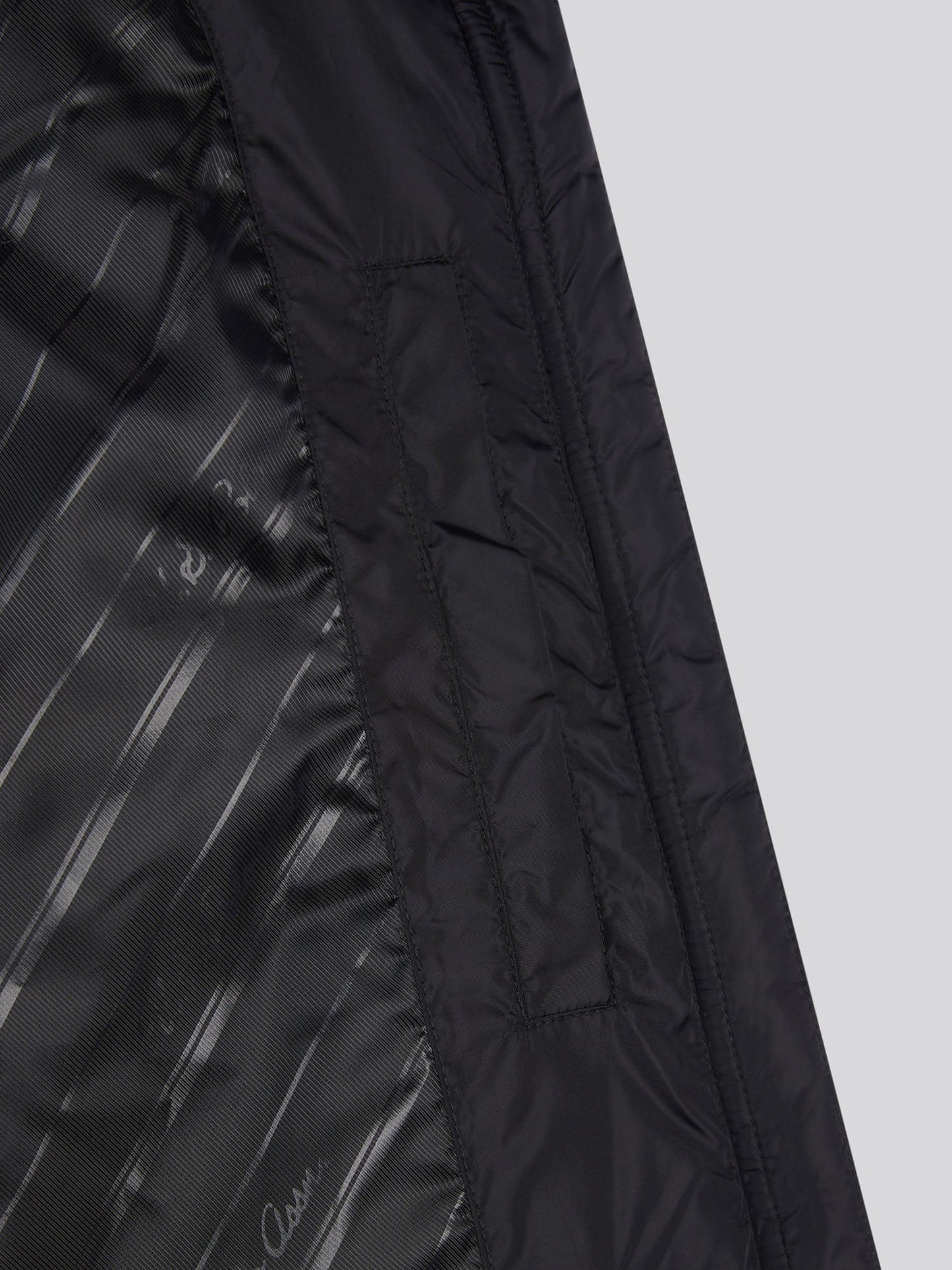 Womens Belted Puffer Jacket in Black