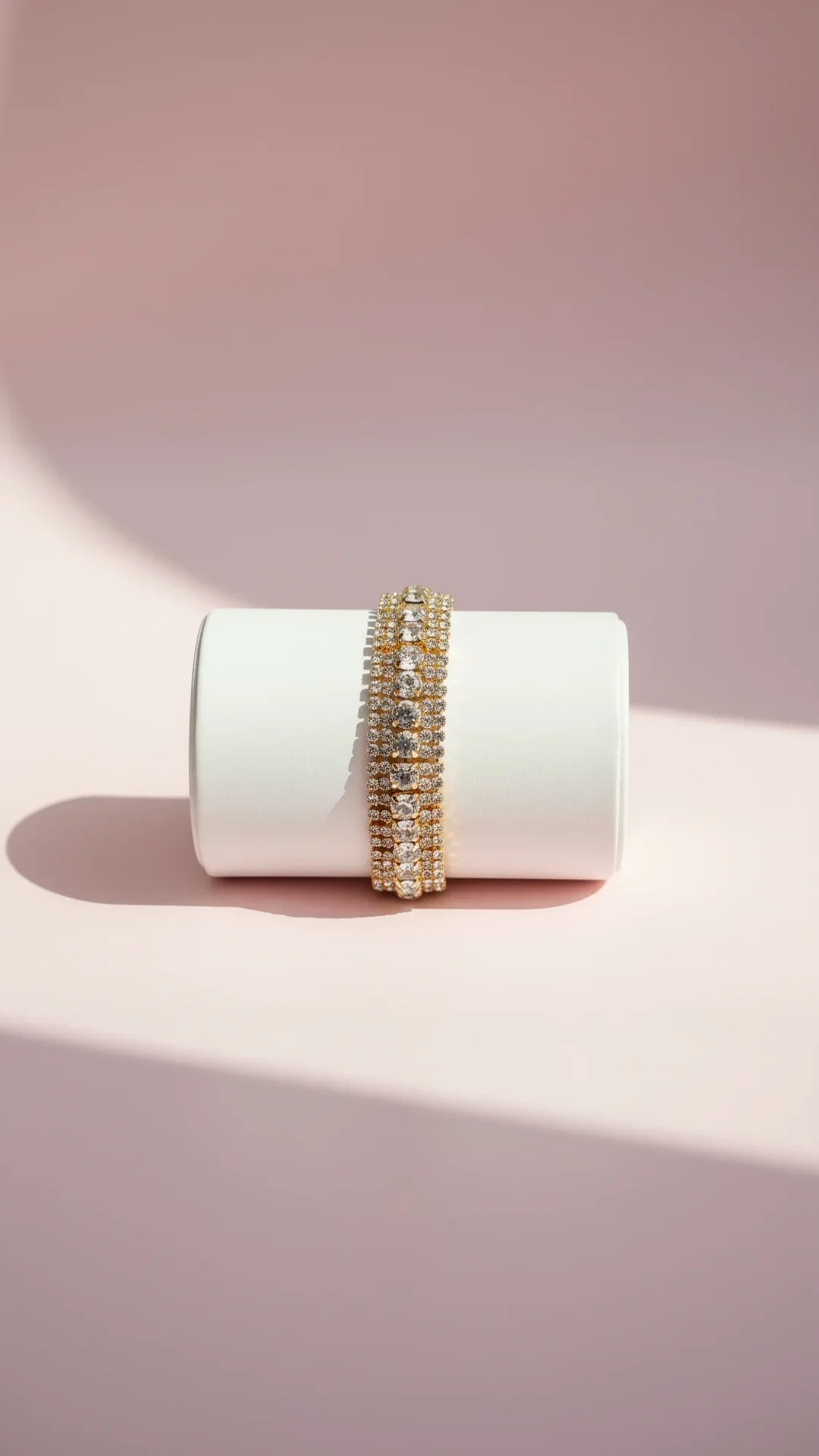 Crystal Round Cut Tennis Bracelet