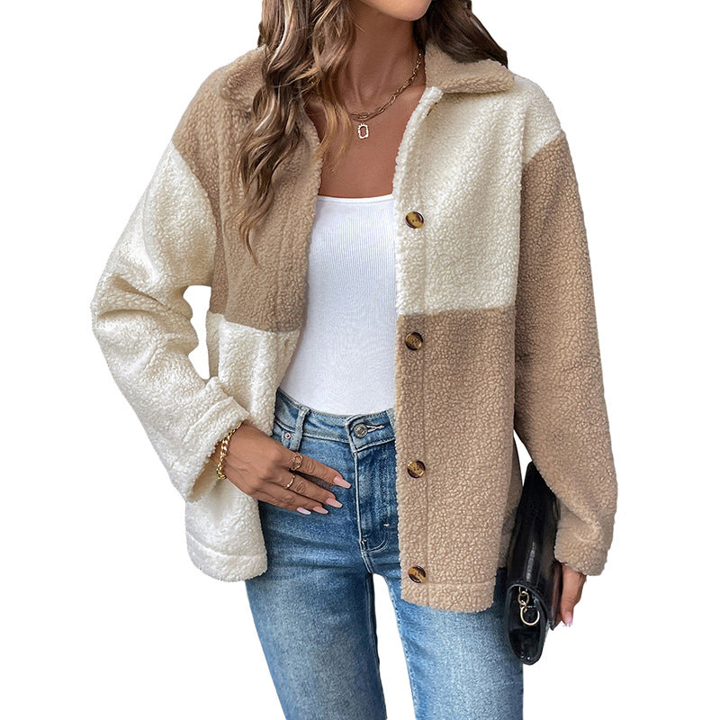 Single-breasted Lapel Casual European And American Coat